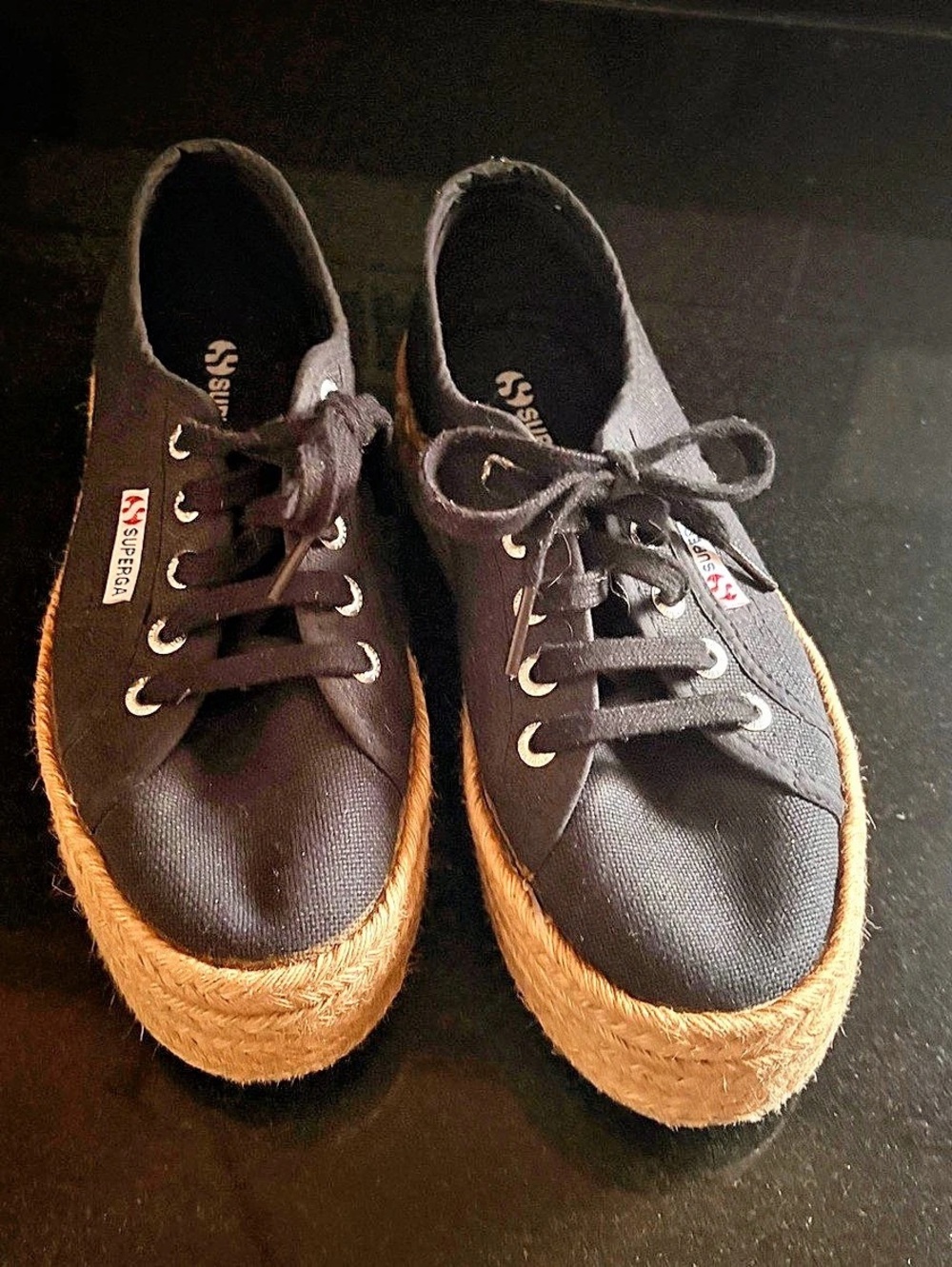 Superga 2790 Acotw Flatform Sneaker Acotw Flatform Sneakers Black  US 7